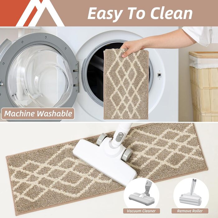 М&39які дерев&39яні сходинки, сходові доріжки для дітей та собак, 100 поліестер, основа з TPE, бежевий колір, ромбоподібний візерунок, 15 шт. , 71,1 x 22,9 см