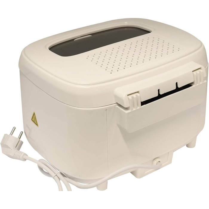 Фритюрниця DESKI 1800 Ватт 2,5 літра нержавіюча сталь біла