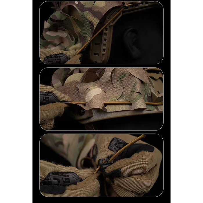 Тактичний чохол для шолома камуфляжного типу, військове спорядження, швидкий чохол для шолома для пейнтболу, полювання, стрільби, розмір M/L, один розмір CP