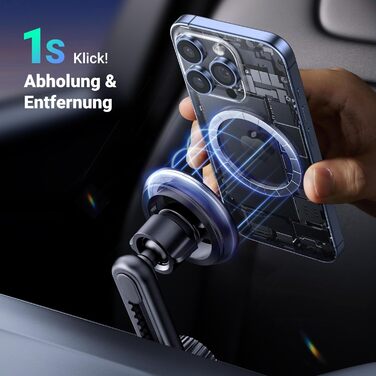 Автомобільний тримач проти падіння, магнітне закриття тримач мобільного телефону автомобільний магнітний автомобільний тримач мобі