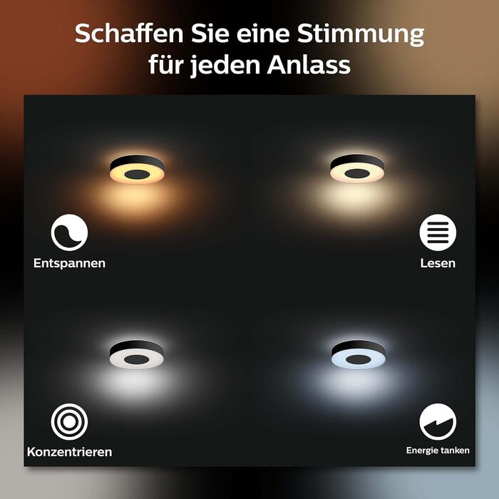 Стельовий світильник Philips Hue Xamento, чорний