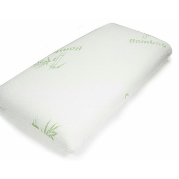 Бамбукова подушка для шиї, 40x80 см, в&39язкопружна піна з пам&39яттю форми, гелева піна