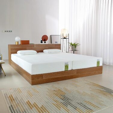 Матрац MLILY Pro 90x200 см Матрац з піни з ефектом пам&39яті висотою 22 см Комфортний сон 7 зон комфорту та 3 шари для спокійного сну Pro 90 x 200 см