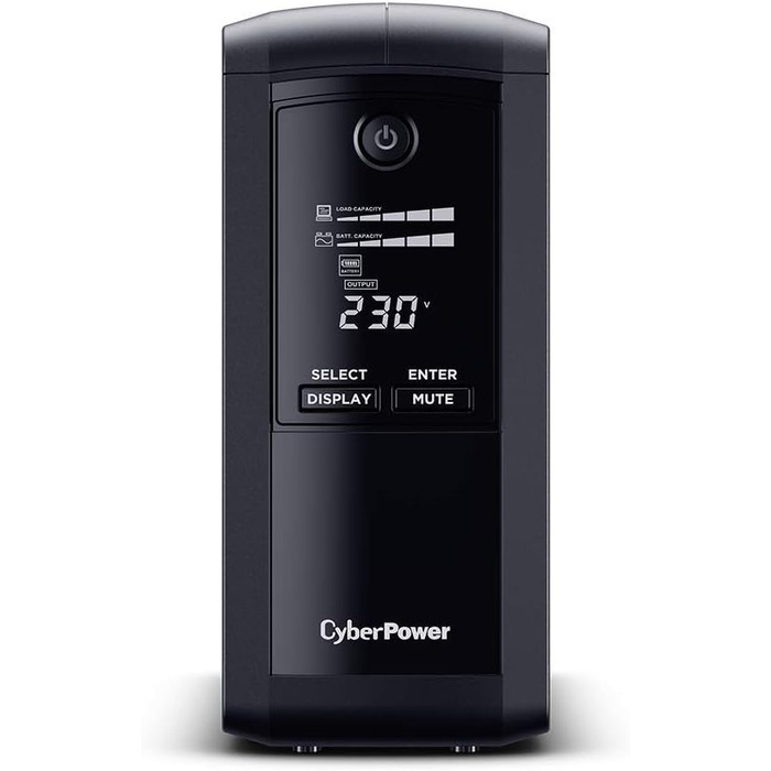 ДБЖ CyberPower Systems SystemsДБЖ ValuePRO VP1000EILCD Green Power UPS 1000 ВА/5 1000 ВА/550 Вт