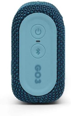 Портативна колонка з Bluetooth, вбудованим акумулятором, водонепроникна та пилонепроникна, синя JBLGO3BLUAM Blue, 3