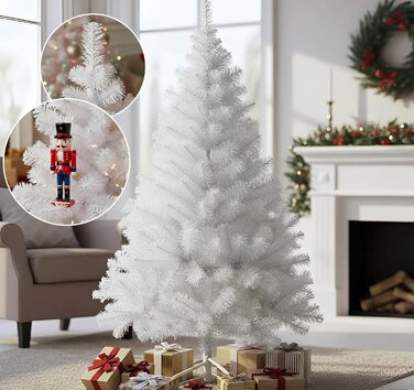 Штучна ялинка 120 см біла Homewit