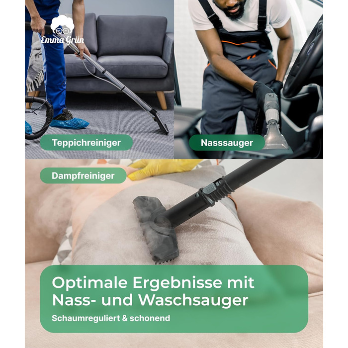 Потужний пилосос Засіб для чищення килимів, диванів і текстилю - ідеально підходить як засіб для чищення Вологий пилосос - Ефектив