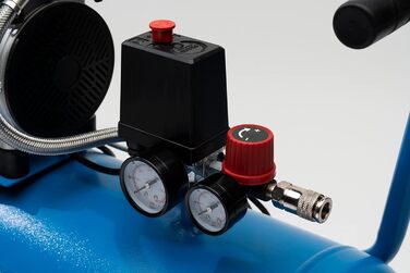 Малошумний повітряний компресор EASE-AIR 50, безмасляний повітряний компресор, максимальний тиск 8 бар, потужність 1 к.с., 50-літр