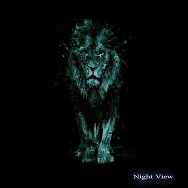 Полотно настінний живопис - Лев у кольорах - Картина готова повісити для вітальні Велика картина для прикраси будинку Друк Сучасни