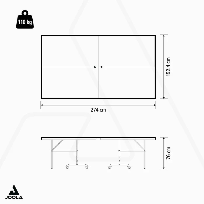 Тенісний стіл Joola World Cup 25 ITTF Black (11294)