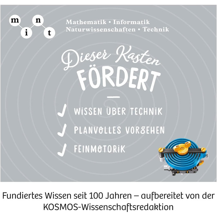 Набір для експериментів Mechanical Power KOSMOS, моделі на спіральній пружині