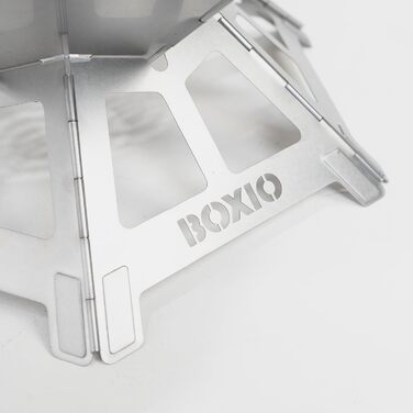 Чаша для вогню з нержавіючої сталі з решіткою для гриля - Восьмикутна чаша для вогню для гриля на свіжому повітрі та кемпінгу, невелика чаша для вогню з екраном для іскри, міні-бочка для вогню та кошик для вогню для саду та багаття (Fire)