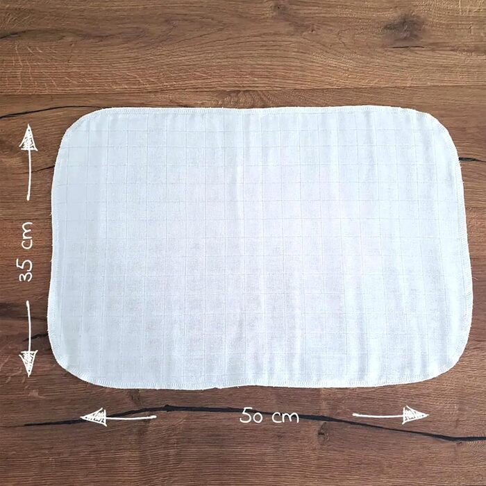 Муслінові пелюшки MAKIAN 10 упаковок - 35x50 см, сертифіковані Oeko-TEX Standard 100 преміум якості - серветки для відрижки преміу
