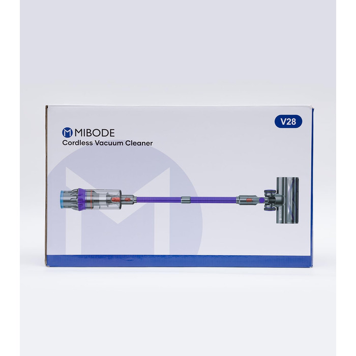 Акумуляторний пилосос MIBODE 45000Pa, акумуляторний пилосос потужністю 550 Вт з інтелектуальним дисплеєм, до 60 хвилин роботи, пил