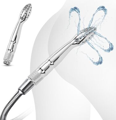 Анальна душ-насадка Po Dusche, металева, пориста