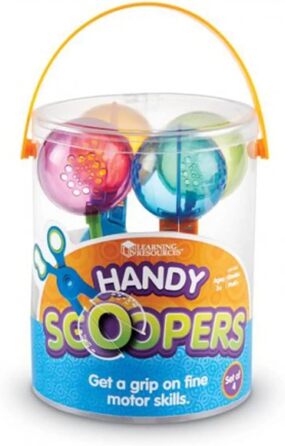 Навчальні матеріали Handy Scoopers - Практичні ножиці для зачерпування, 13,5 x 12,5 x 15,5, кольорові ножиці Merhcoloured Scoopers