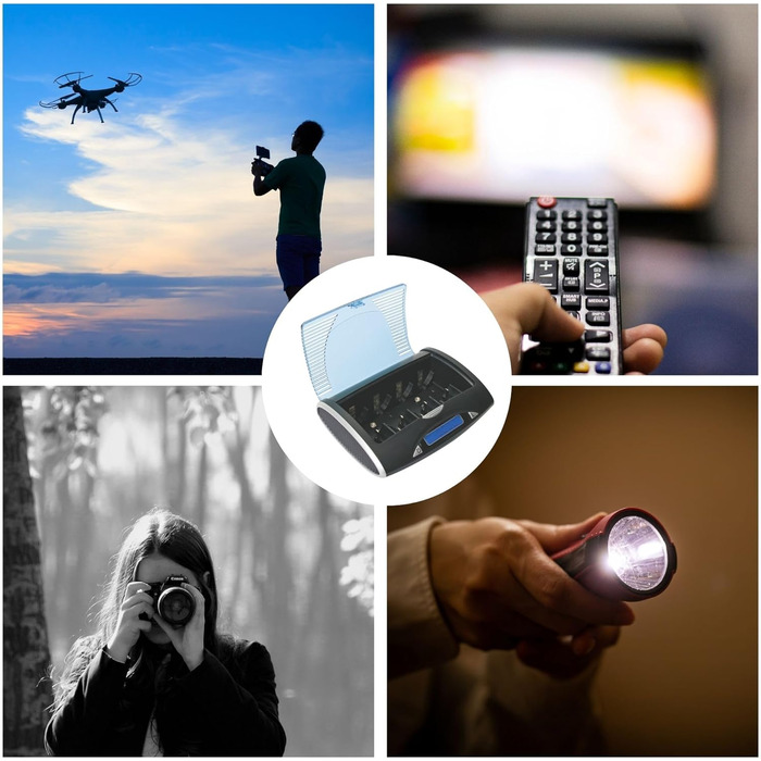 Універсальний пристрій швидкої зарядки/розрядки Velleman для NiMH акумуляторів з РК-дисплеєм та USB-виходом