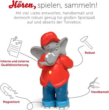 Аудіофігурки для Toniebox радіоп'єса Benjamin BLMCHEN - EIN Tr fr alle Flle figure - 18 захоплюючих історій - бл. 61 хв - від 3 років - НІМЕЦЬКА