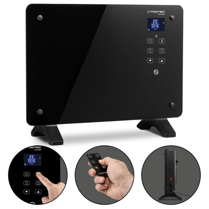Тепловентилятор керамічний Trotec TFC 220 E 2200W Black (1410000690)