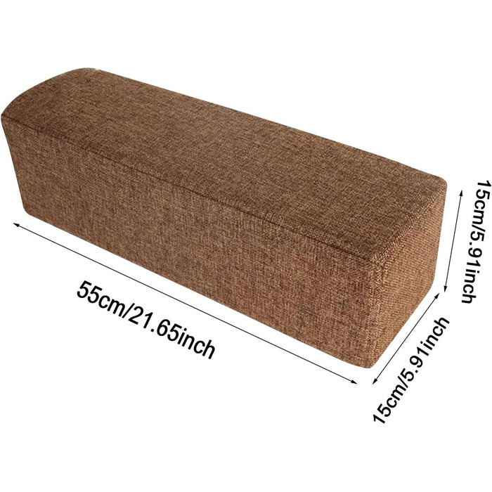 Гойдальний підлокітник для дивана, опорна подушка, поперекова подушка для дивана, ергономічний підлокітник дивана-бустера, підголівник дивана для крісла, вітальня, читання, дім, ліжко, коричневий