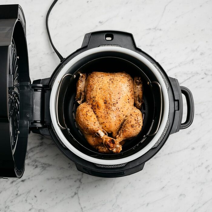 Мультиварка Ninja Foodi, 6 л, мультиварка 7-в-1, скороварка під тиском, фритюрниця, аерофритюрниця, повільна плита, гриль тощо, матова сталь і чорний, OP300EU