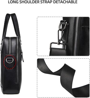 Сумка для ноутбука, портфель, сумочка, ділова сумка для ноутбука 15,6 дюйма, чоловіча, сумка для комп'ютера, шкіряний портфель, по