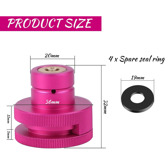 Швидкий адаптер LIAMERHE Split CO2 Швидкий адаптер для циліндра CO2 сумісний з Duo/Terra/Art/E-Duo/Crystal 3.0/Gaia Адаптер для трапецієподібної різьби Soda Stream TR21-4, F-QC3.0 з ущільнювальним кільцем