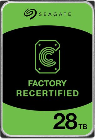 Внутрішній серверний жорсткий диск Seagate Exos 28 ТБ ST28000NM000C 3,5-дюймовий жорсткий диск SATA 6 Гбіт/с 7200 об/хв 512 МБ кешу (відновлений)