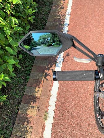 Нова стійка до подряпин скляна лінза, дзеркало для велосипеда на кермі, регульоване безпечне дзеркало заднього виду, дзеркало для велосипеда, ME-005 (2019)