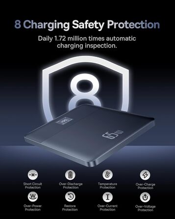 З керуванням додатками та світлодіодним дисплеєм, портативний зарядний пристрій для швидкої зарядки для iPhone 15 14 серії, Samsun