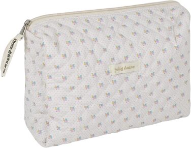 Дорожня косметичка, стьобана туалетна сумка з красивим квітковим візерунком, косметичка великої місткості, портативна сумка для ма