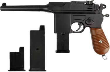 Маузер світової війни C96 11 Пістолет Softair Metal Airgun Гвинтівка чорний магазин тиск пружини 0,5 Дж (GYD1001212)