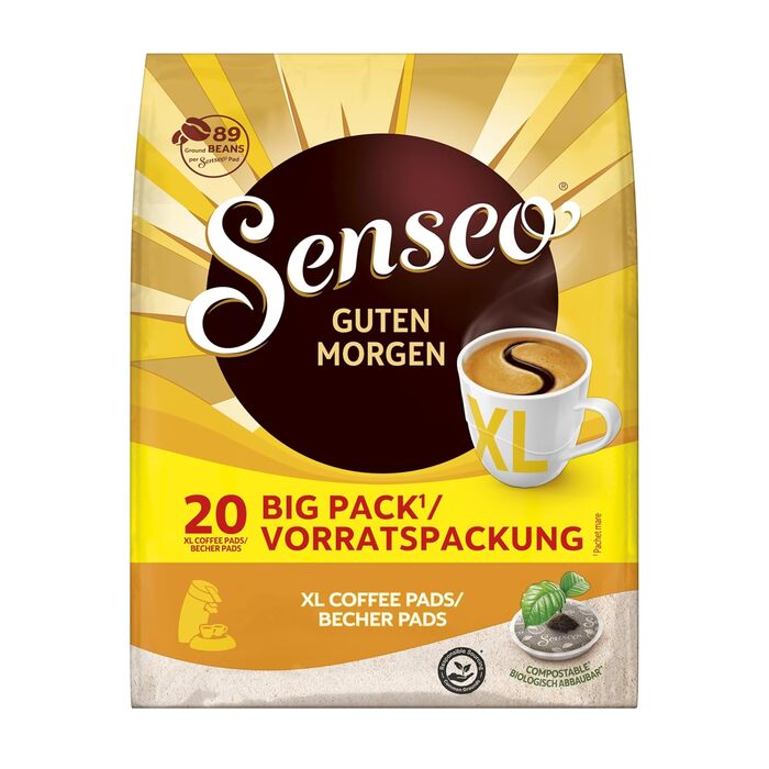Подушечки Senseo Good Morning XL, вигідний набір, 5 x 20 напоїв, 100 кавових подушечок