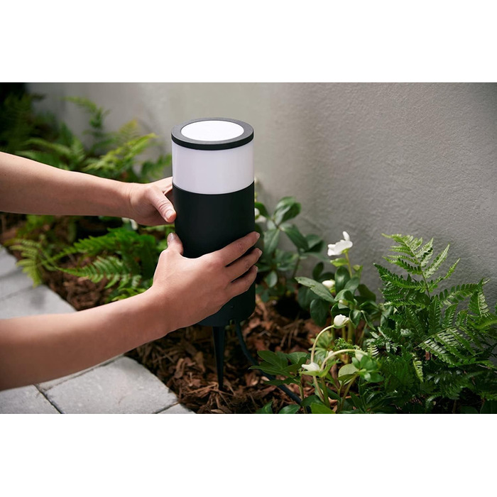 Зовнішній світильник Philips Hue Calla (настінний/підлоговий), розширення, чорний