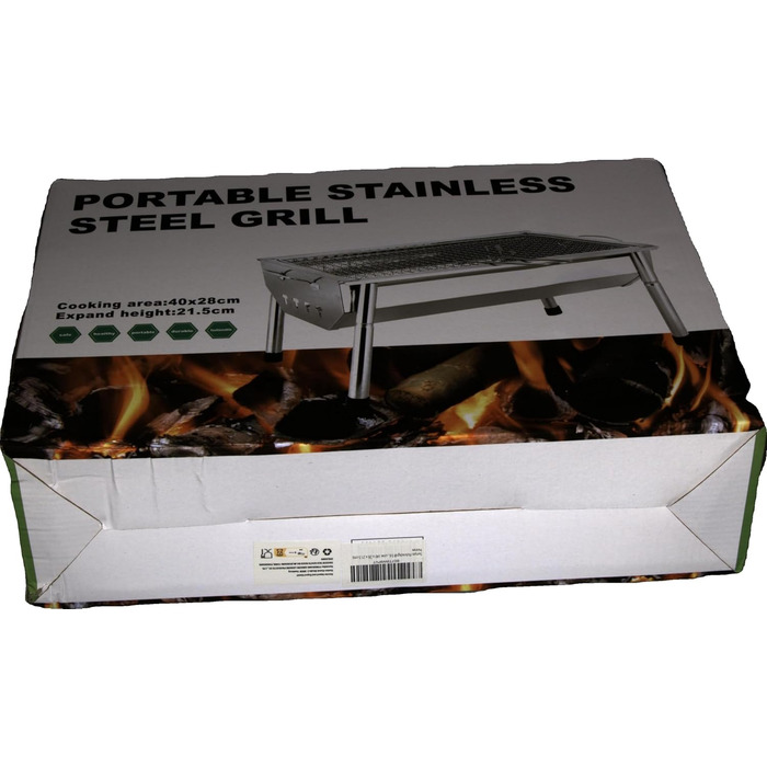 Гриль для пікніка з нержавіючої сталі вугільний гриль невеликий гриль портативний кемпінговий гриль знімний гриль-барбекю для вечі