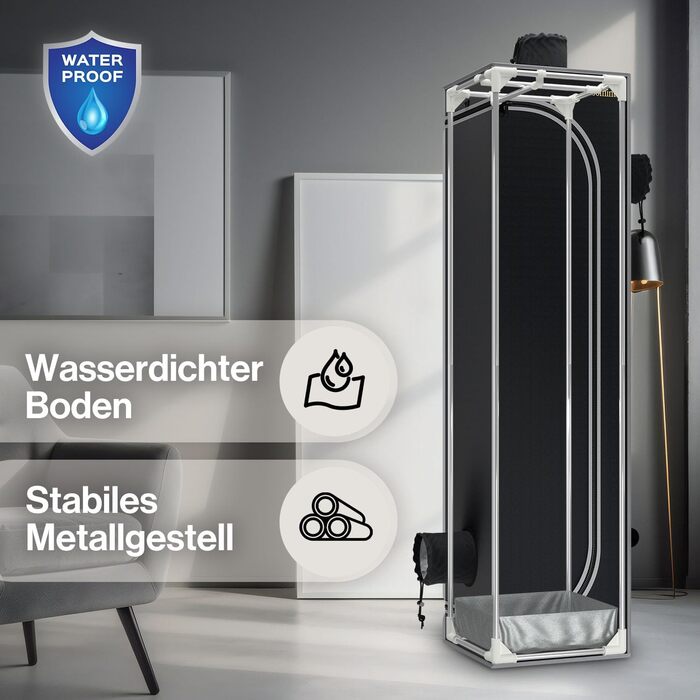 Гроубокс Growzelt, міцний матеріал, високовідбивне діамантове покриття (40 x 40 x 160 см)