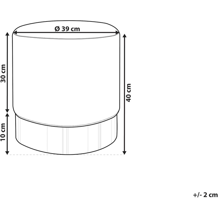 Пуф Beliani з круглою м&39якою оббивкою з зеленого оксамиту, пуф у стилі модерн, бароко, Софія