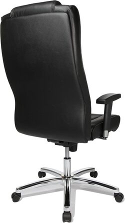 Крісло керівника Topstar Chairman 10 (регульовані по висоті підлокітники, шкіра, 64 x 63 x 120 см) чорне
