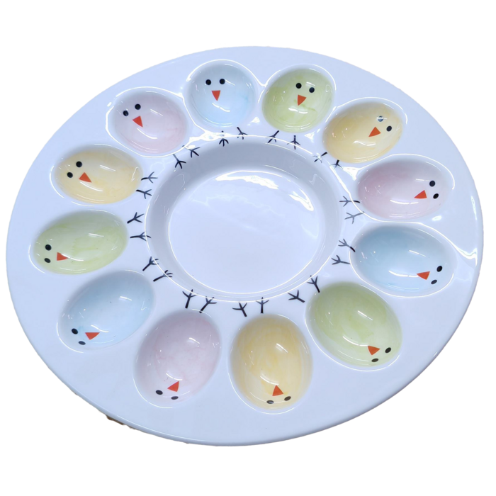 Блюдо для яєць LED Easter Chicken, 12 секцій, 26.5см (7199645)