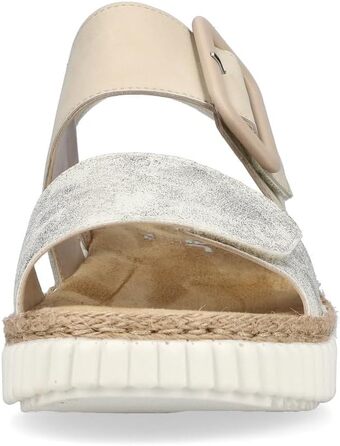 Жіночі сандалі Rieker на танкетці 62950, жіночі сандалі 39 розміру EU, бежевого кольору, 60