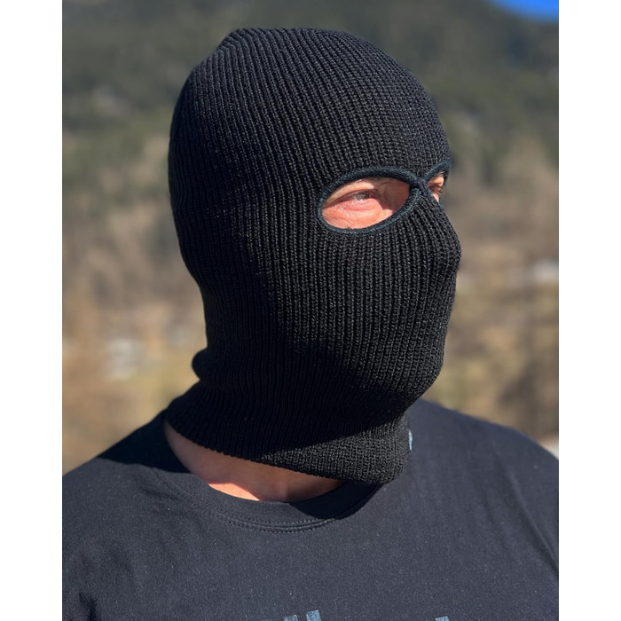 Балаклава та шапка PGWEAR Troublemaker 2 в 1 Чорний Білий Червоний Синій Жовтий Зелений Рожевий Сірий Оливковий Камуфляж Балаклава Маска Шапка Ультрас Лижні Хулігани Один розмір Чорний