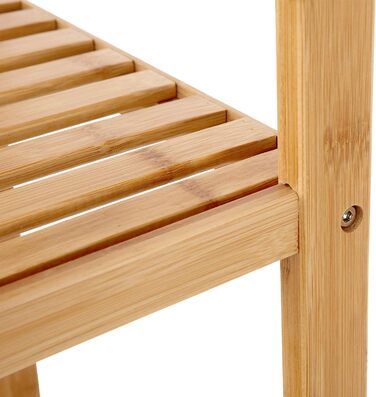 Полиця для ванної кімнати 5 рівнів, вузька полиця стояча, бамбукова полиця, багатофункціональна полиця для зберігання, для кухні,