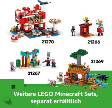 Конструктор LEGO Minecraft 21268, Будинок Поросяти, 238 деталей