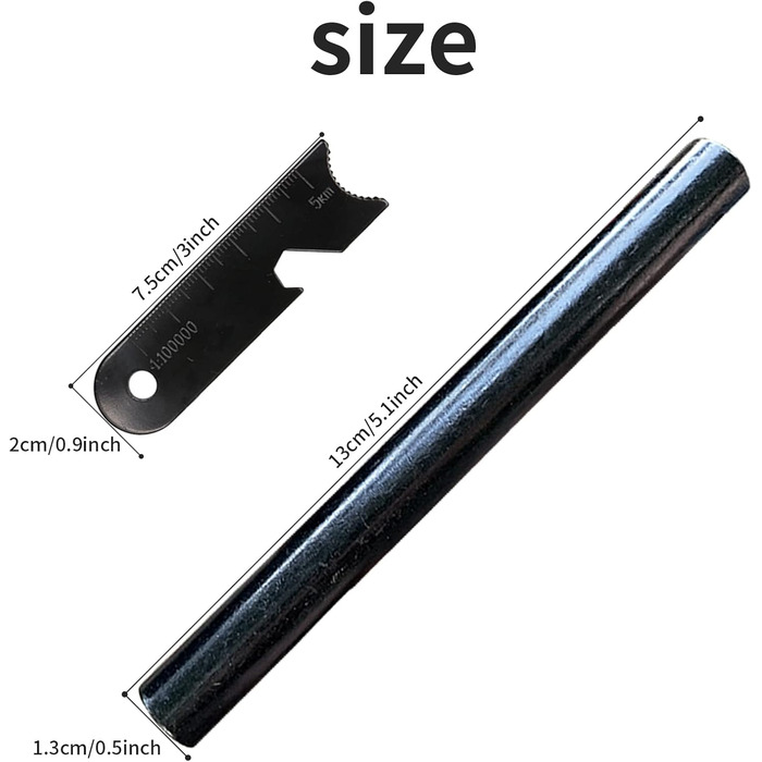 Кресало Newaner XXL Вогнепал з креміню та магнію з паракордом, сталевий скребок з відкривачкою для пляшок та мірною шкалою. Ідеально підходить для кемпінгу, активного відпочинку та виживання (1 комплект)