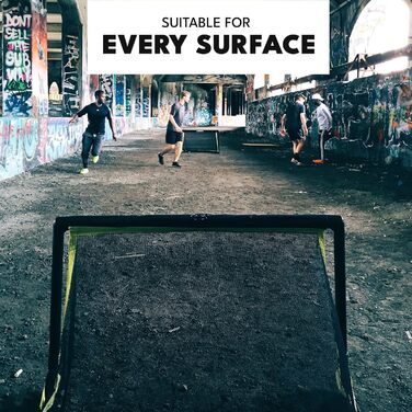 Ворота BazookaGoal Original Solid Frame Pop-Up - Складані міні-футбольні ворота для дітей та дорослих - Портативні футбольні ворота - Легке складання та стійкість 1,20 x 0,75 м Чорний колір