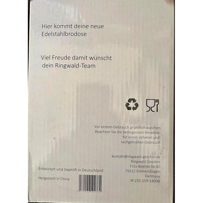 Ланчбокс Ringwald Edelstahl Rosa 1400 мл для дитячого садка та школи, великий, з роздільниками та бамбуковою кришкою, без BPA та пластику, рожевий