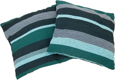 Підвісне крісло з 2 подушками - Гамак для сидіння - Вибір кольору смарагдовий (зелений) або аквамариновий (синій) - Сертифіковано TV до 240 кг - Підвісне сидіння, гойдалка, крісло-гойдалка на 360