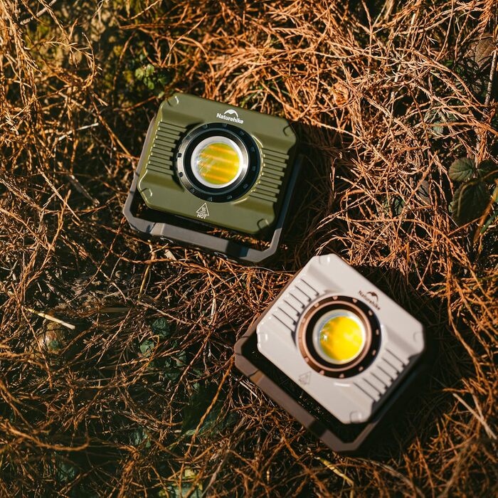 Ліхтар для кемпінгу Naturehike 1200 лм, акумуляторний світлодіодний робочий ліхтар, багатофункціональний, водонепроникний IPX4, 5 режимів світла, ідеально підходить для активного відпочинку на природі та кемпінгу, зелений