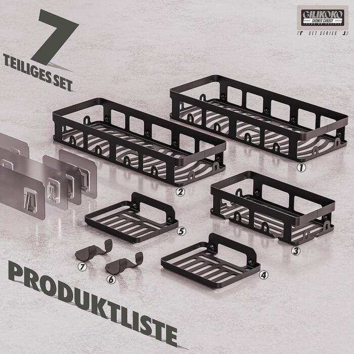 Поличка для душу без свердління, органайзер для ванної кімнати, поличка для душу без свердління, поличка для ванної кімнати, прикр