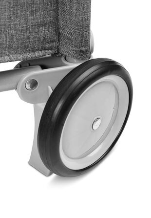 Дорожнє ліжечко Basic Plus графітове, сіре, 3936